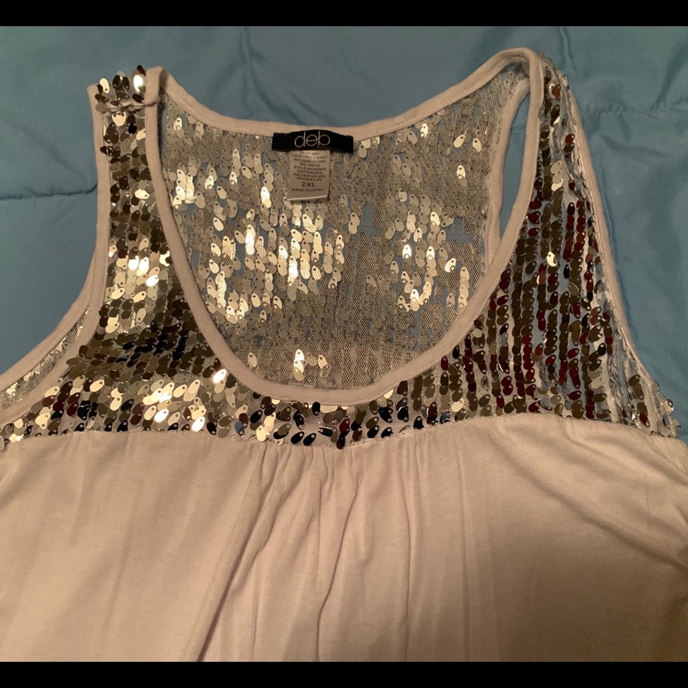 Cute, Blousy Tank with Sparkle ❇️